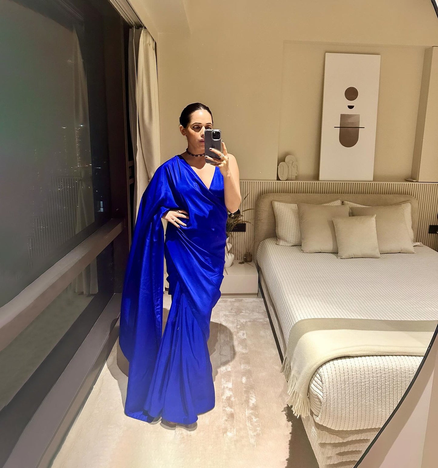 Handwoven Midnight Blue Silk Saree