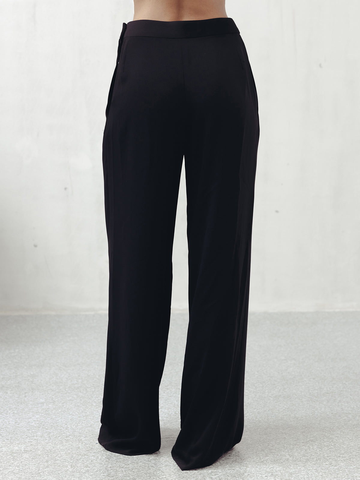 BRISTOL BLACK CREPE TROUSERS