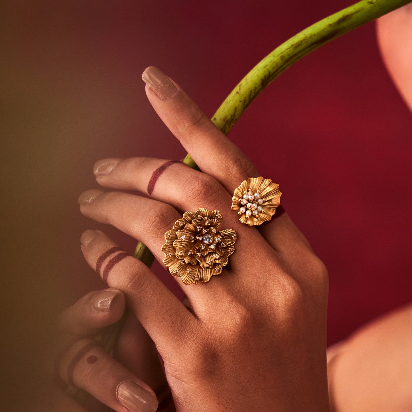 Odeta Double-motif Ring