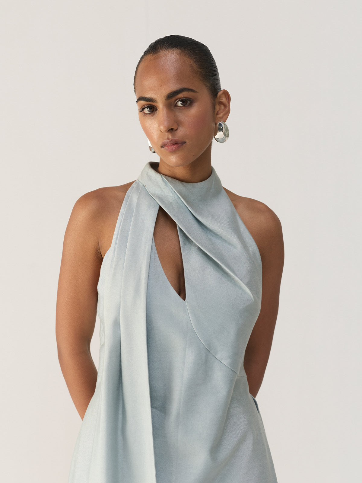 DUSTY BLUE CUT OUT CO-ORD