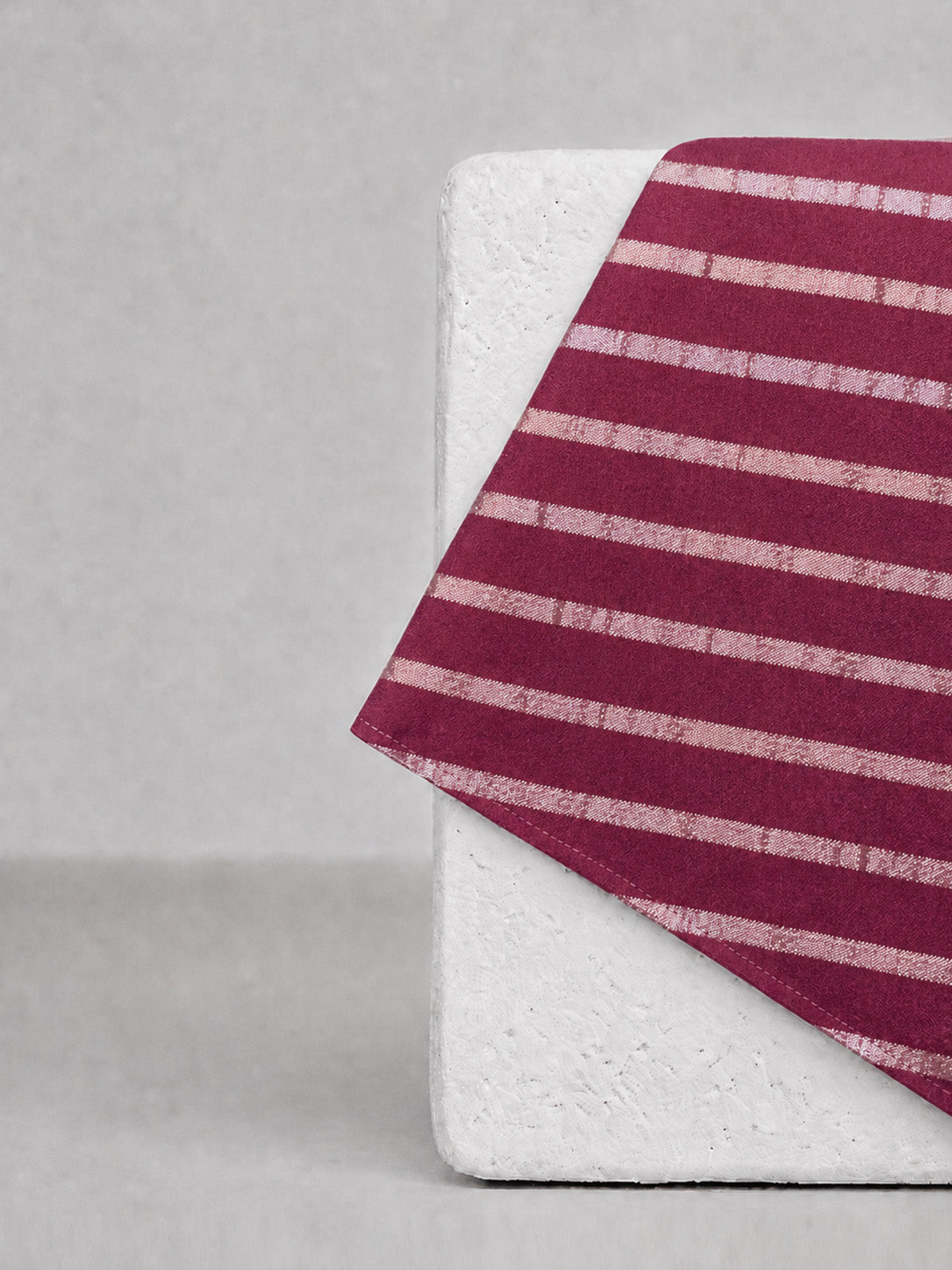 Berry Pink Banarasi Pocket Square