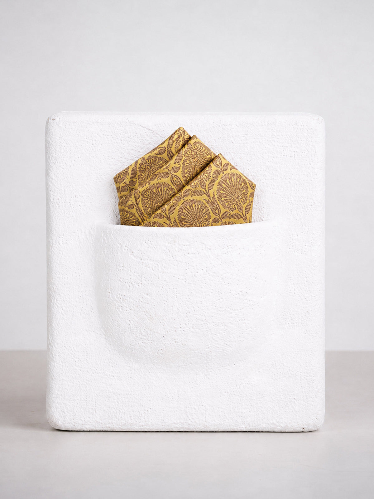 Handwoven Rose Gold Potli & Pocket Square Gift Set