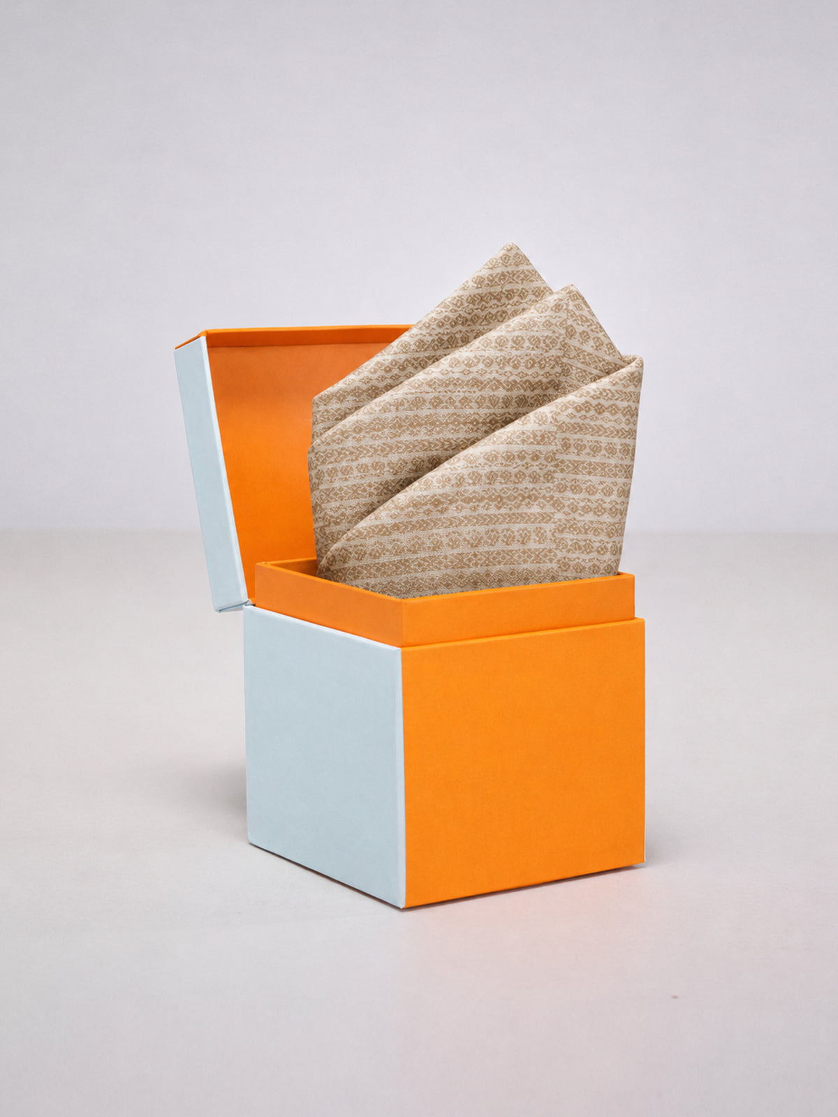 Tea Rose Banarasi Pocket Square