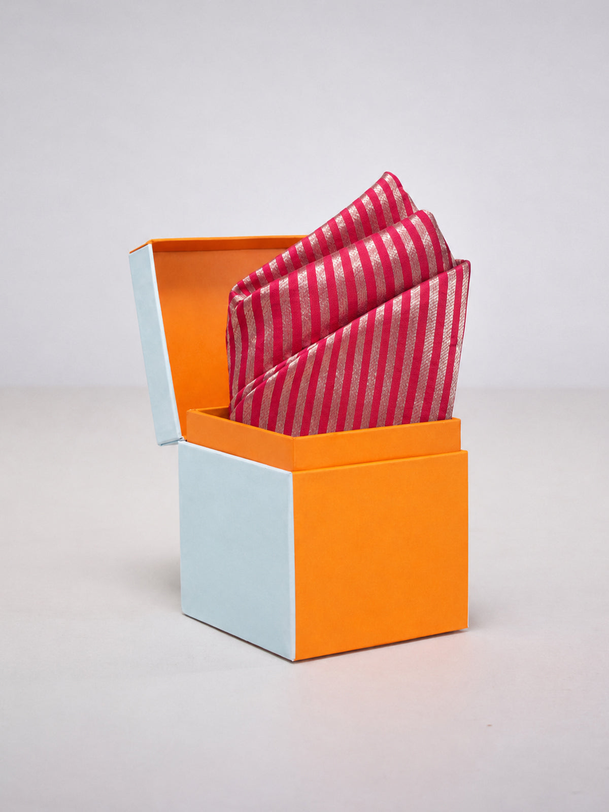 Fuchsia Pink Banarasi Pocket Square