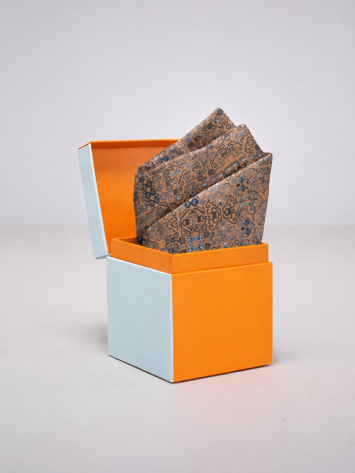 Coral Printed Pocket Square