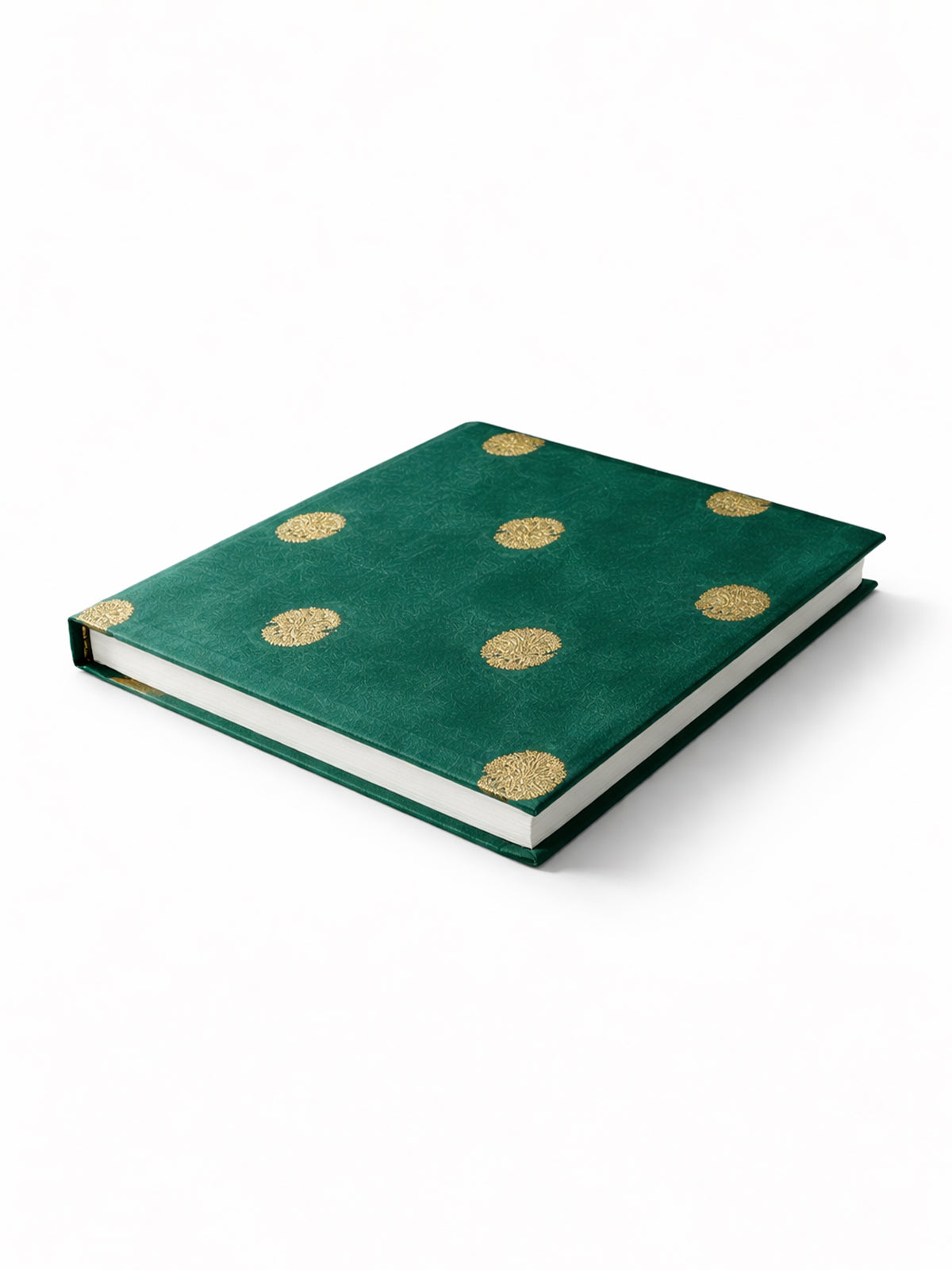 Handwoven Green & Gold Banarasi Diary