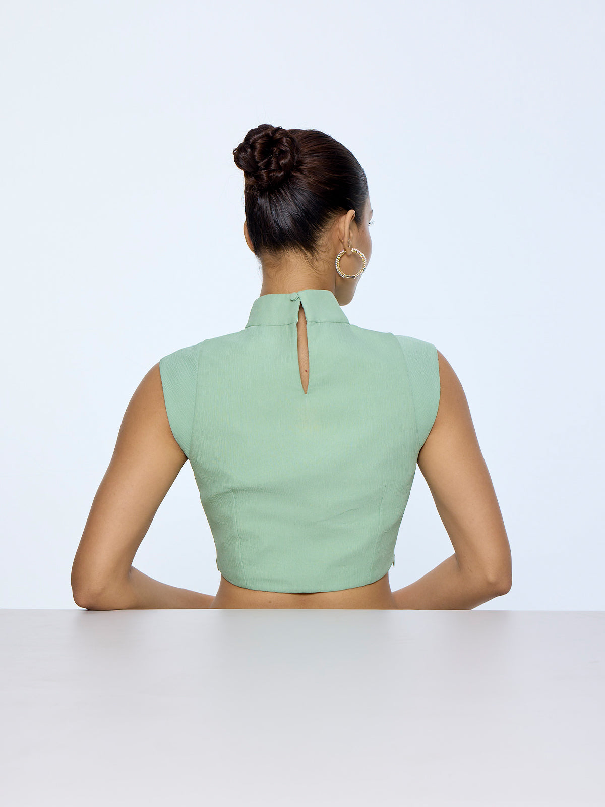 Dusty Green Blouse from Palak X Ekaya