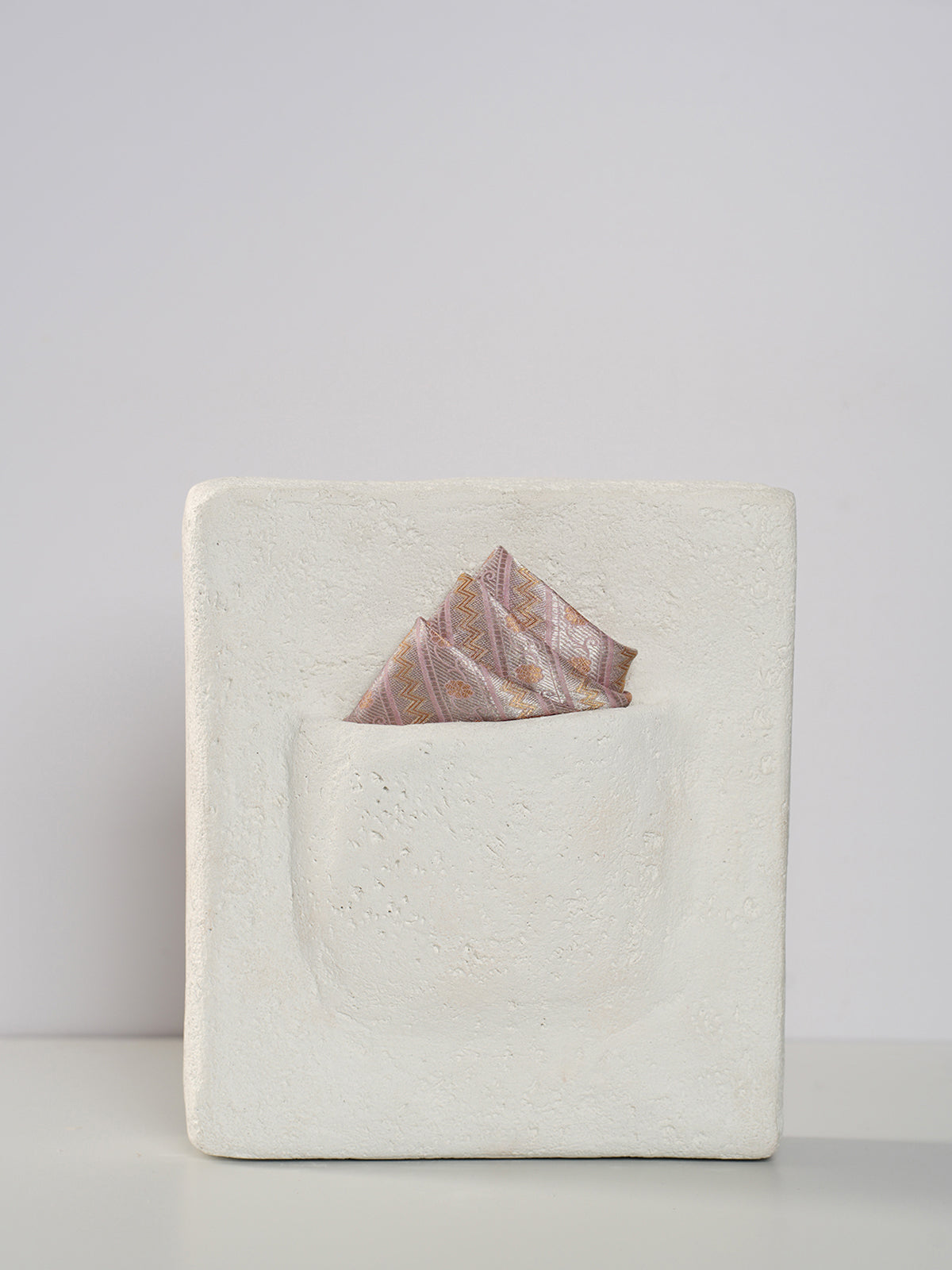 Handwoven Purple Silk Pocket Square