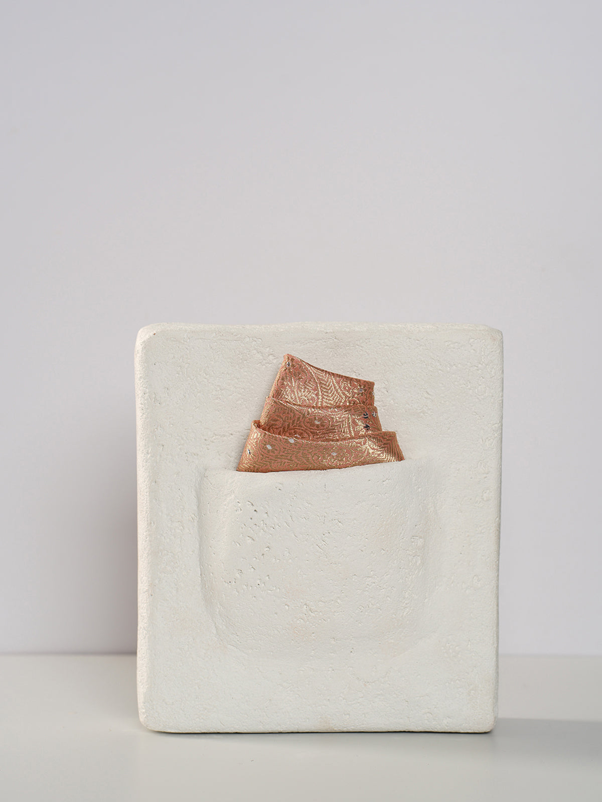 Handwoven Pink Silk Pocket Square