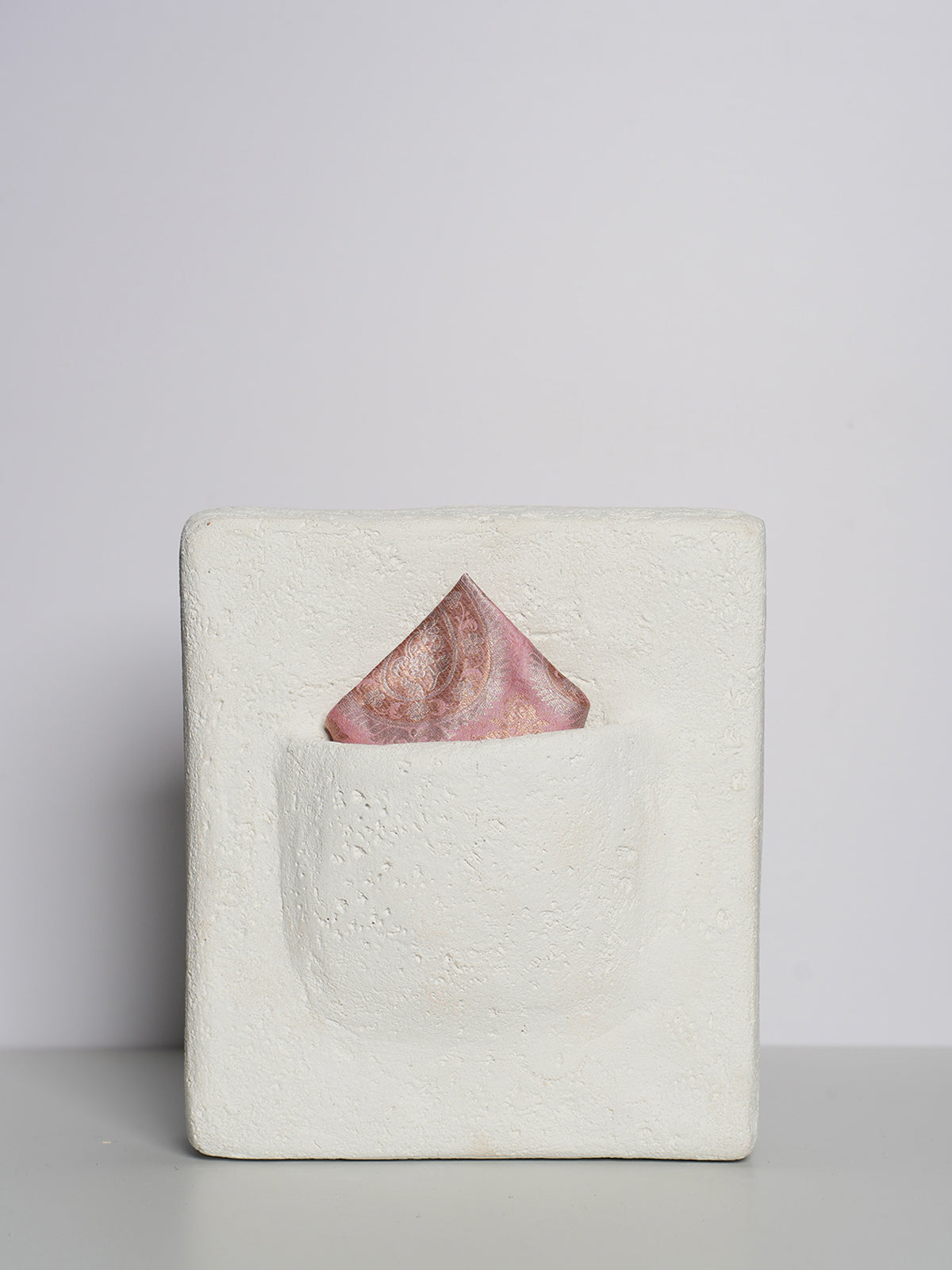 Handwoven Purple Silk Pocket Square