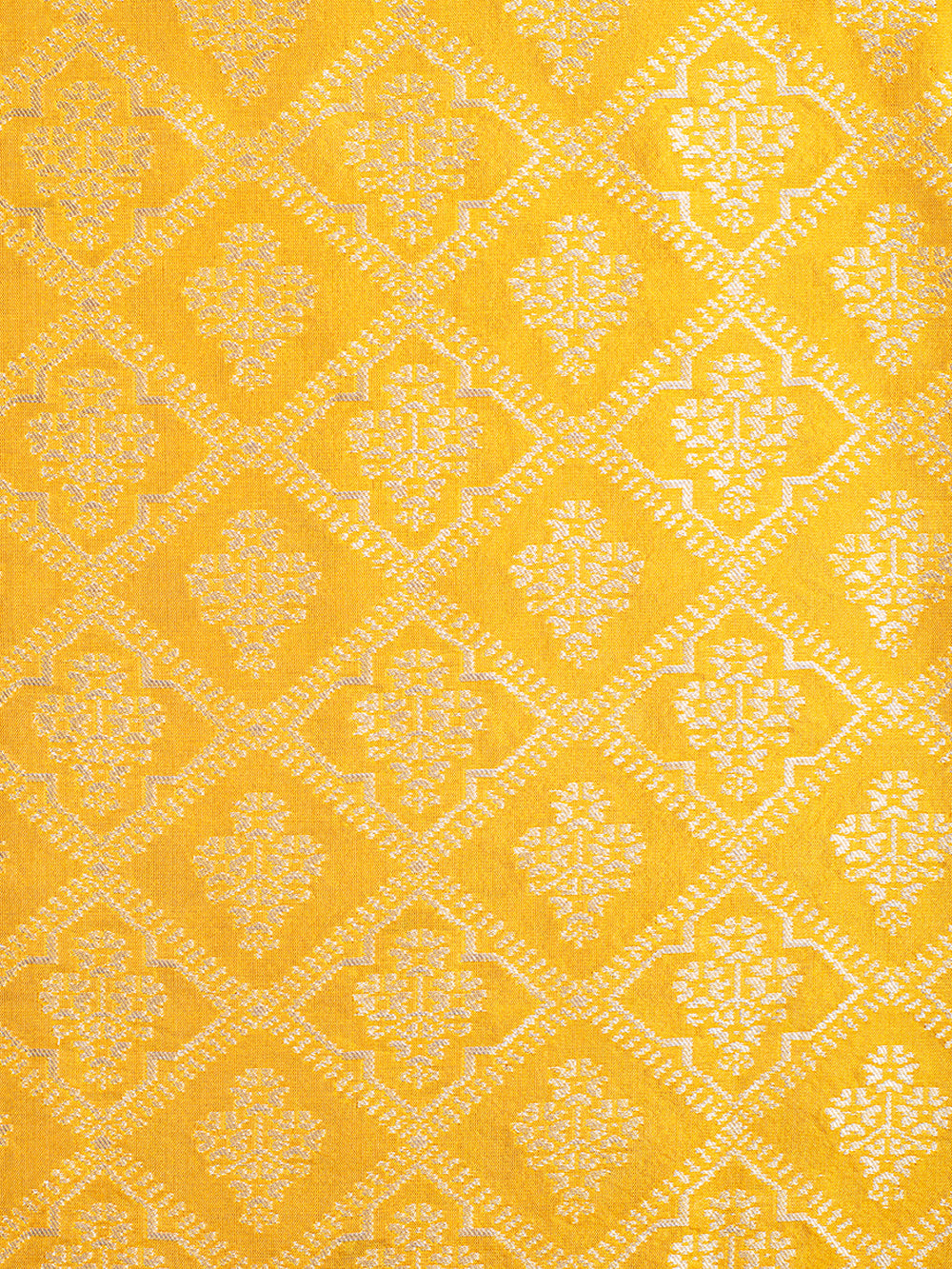 Handwoven Yellow Silk Lehenga