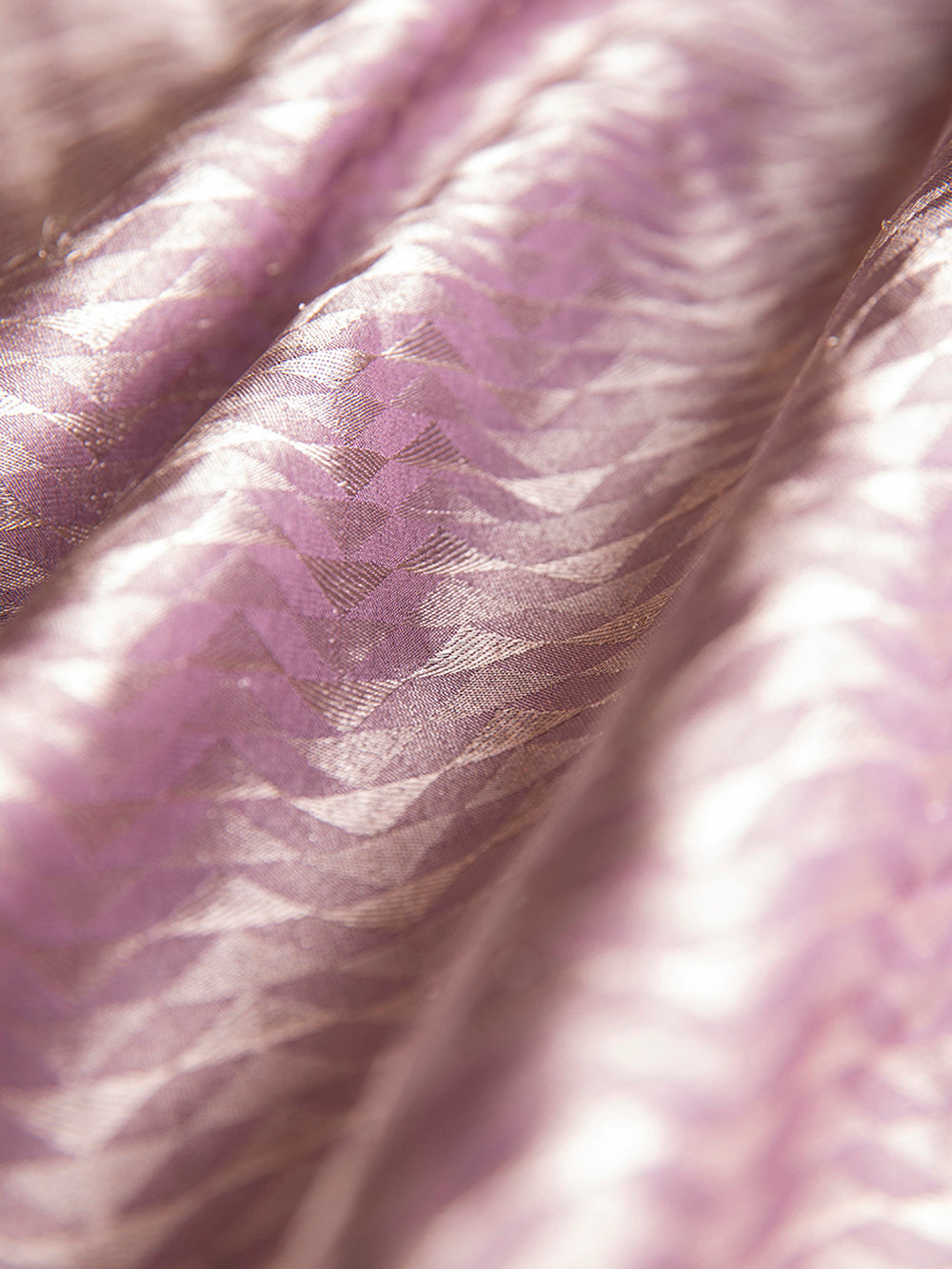 Handwoven Mauve Tissue  Fabric