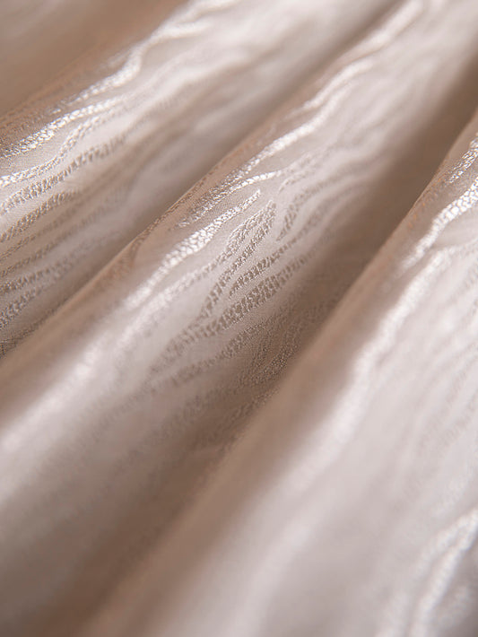 Handwoven White Satin Silk Fabric
