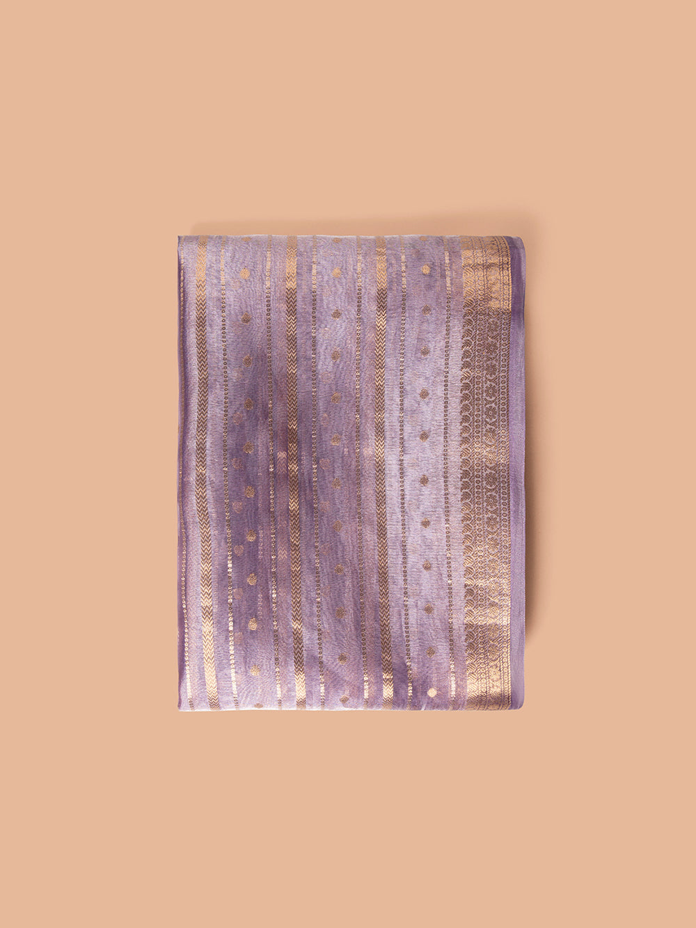 Handwoven Mauve Tissue Fabric