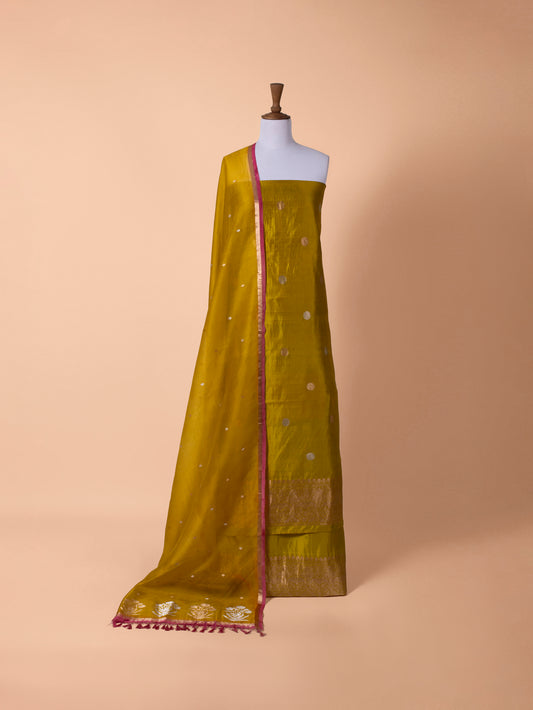 Handwoven Yellow Silk Suit Piece