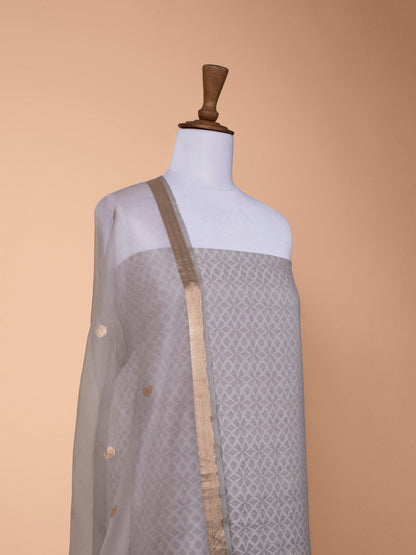 Handwoven Grey Cotton Suit Piece