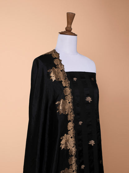 Handwoven Black Silk Suit