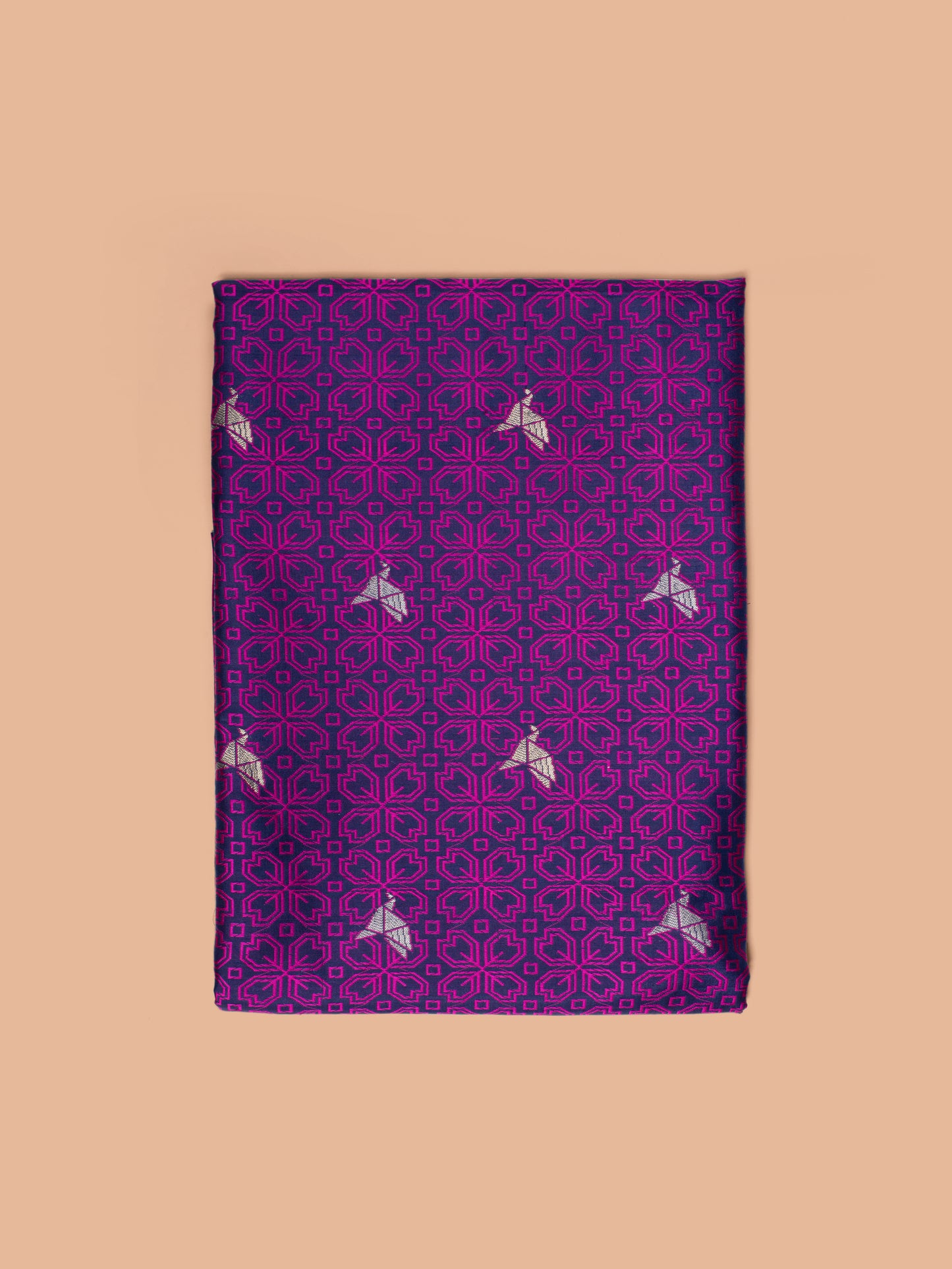 Handwoven Purple Linen Fabric
