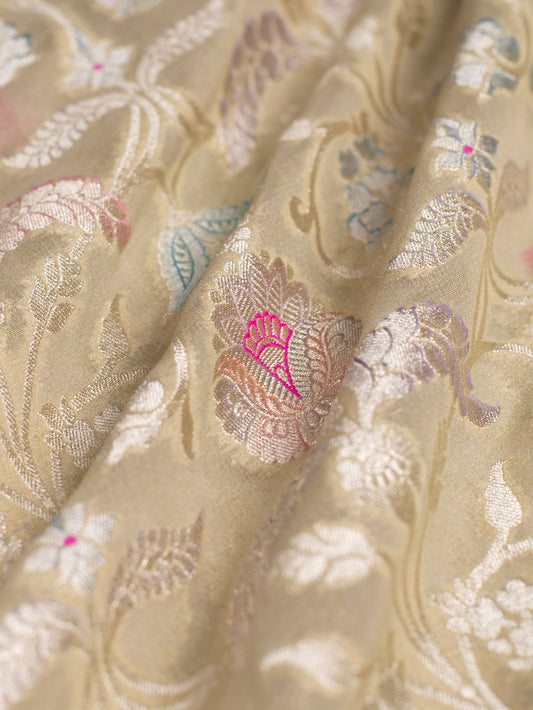 Handwoven Golden Georgette Fabric
