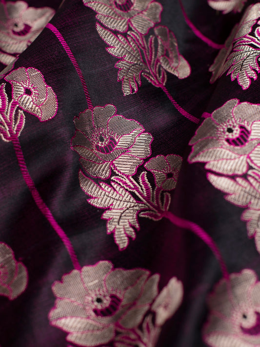 Handwoven Purple Cotton Fabric