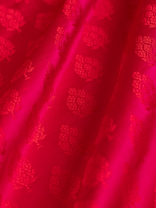 Handwoven Pink Tanchoi Silk Fabric