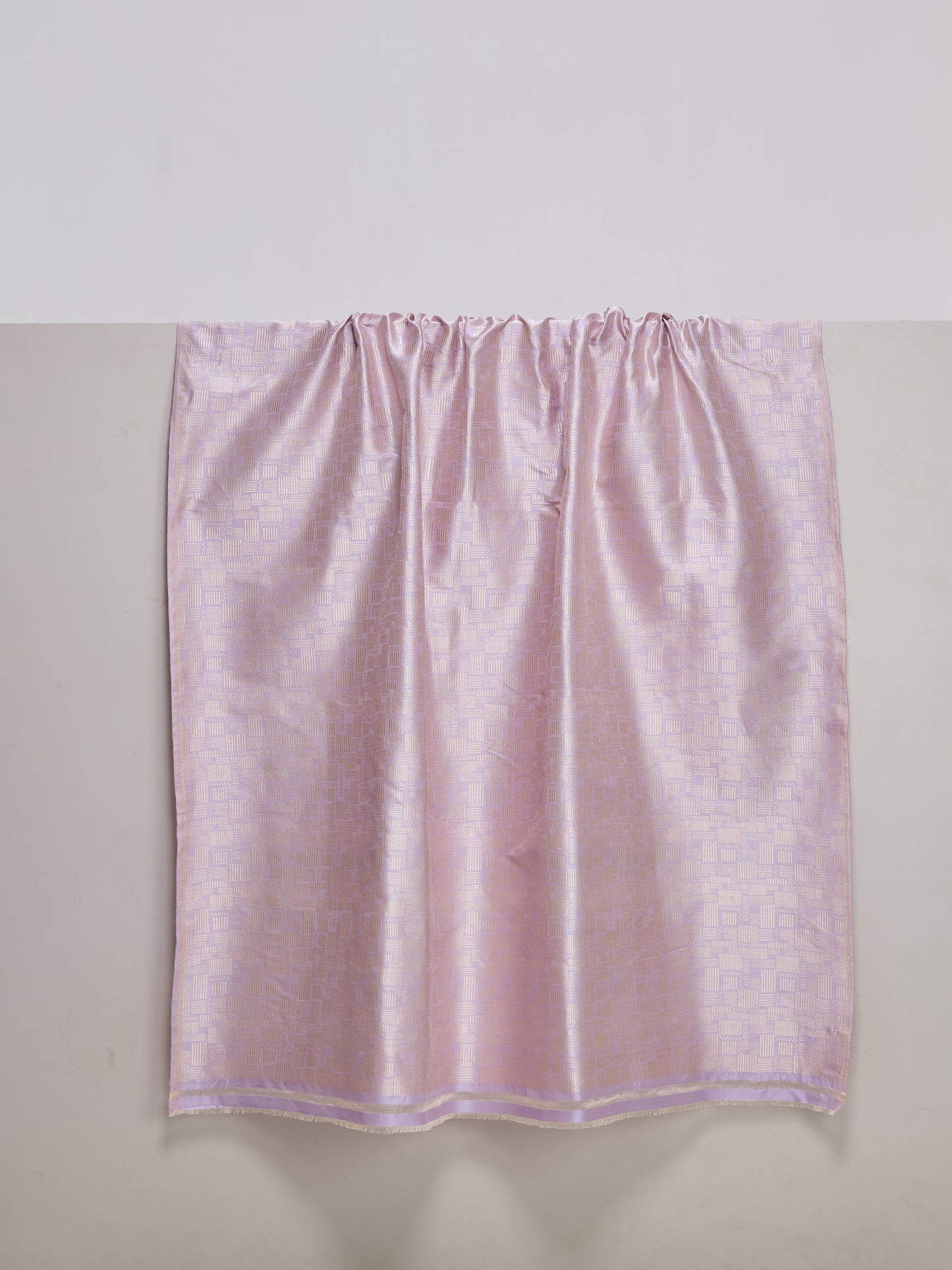 Handwoven Mauve Banarasi Silk Fabric