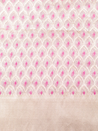 Handwoven Mauve Tissue Saree