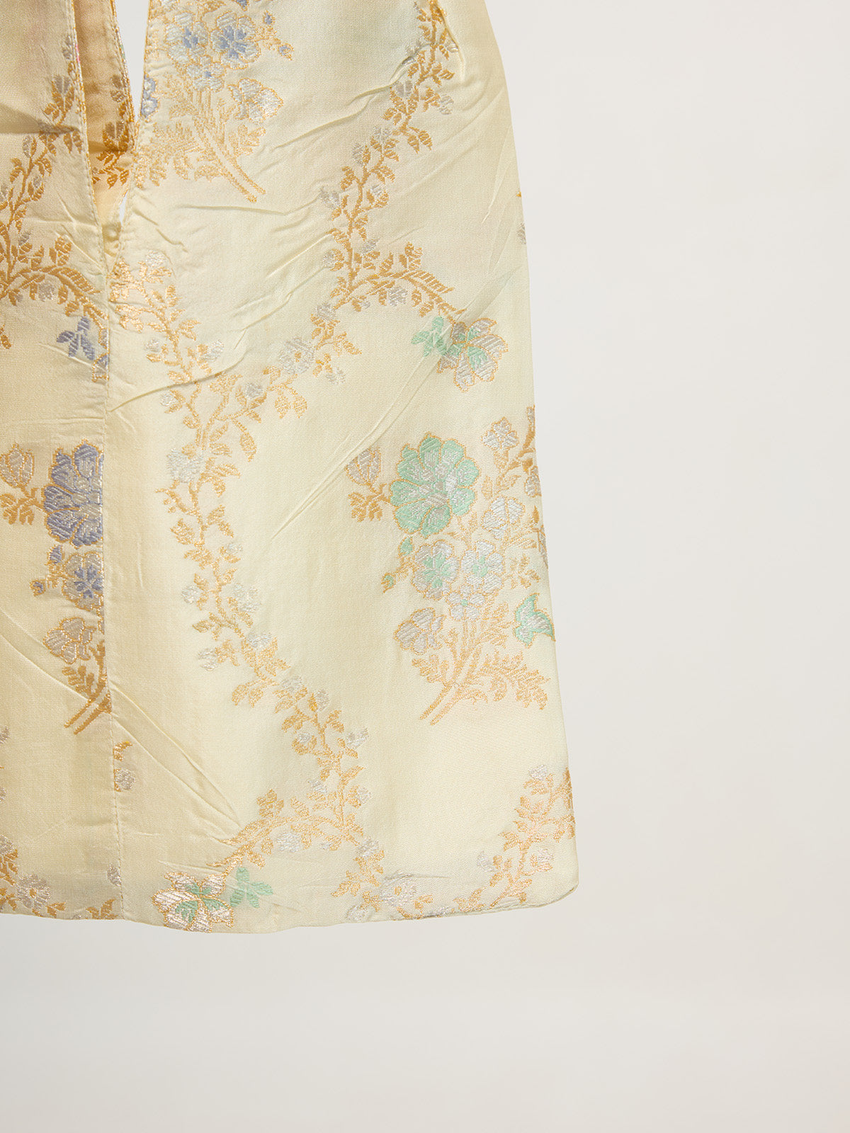 Ivory Banarasi Potli Bag
