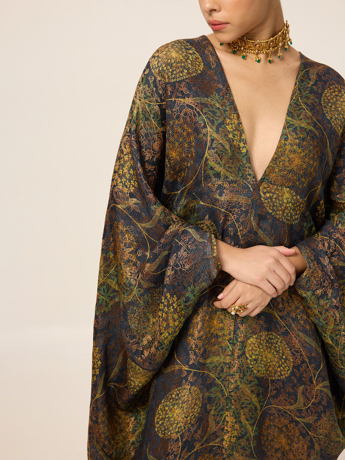 Multi-colour Digital Print Kaftan