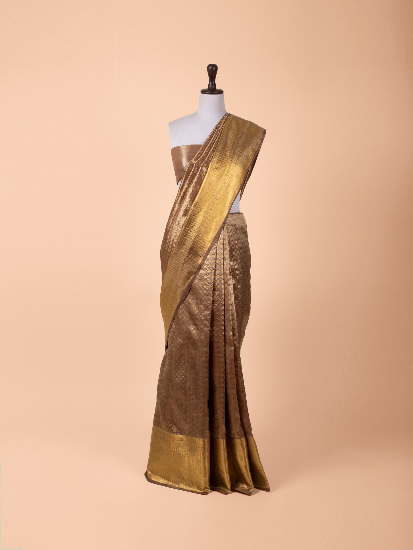 Handwoven Mauve Kanjivaram Silk Saree