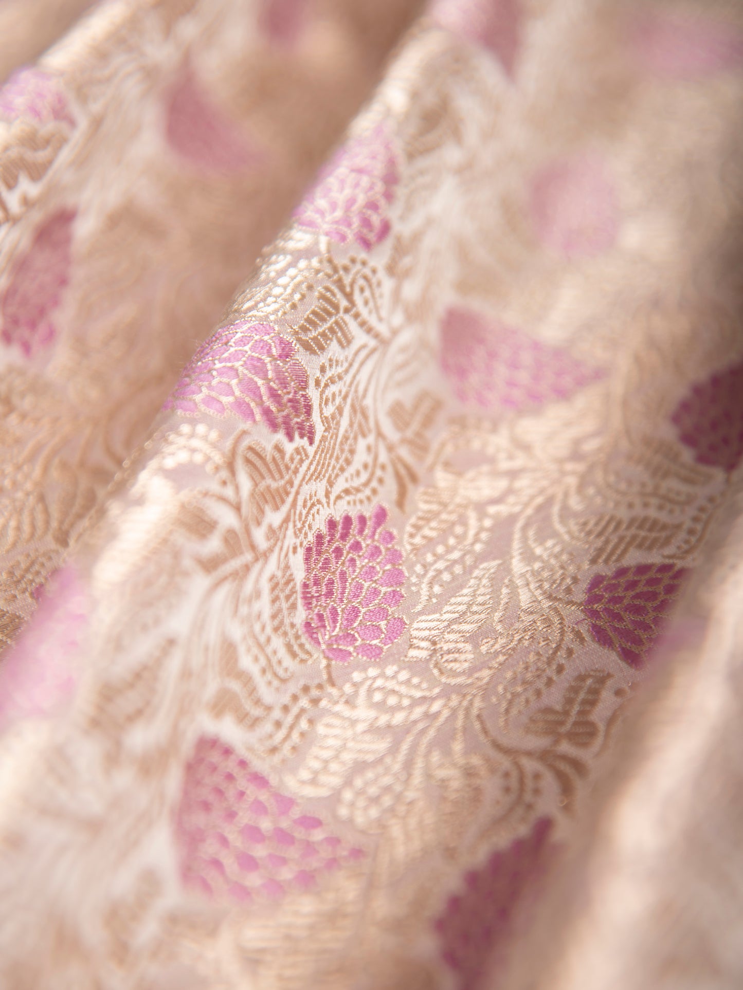 Handwoven White Silk Blouse Fabric