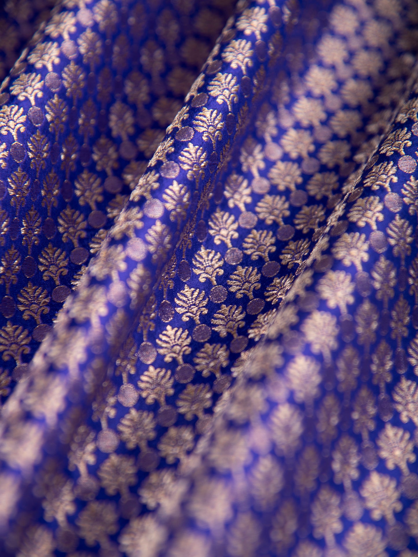 Handwoven Purple Silk Blouse Fabric