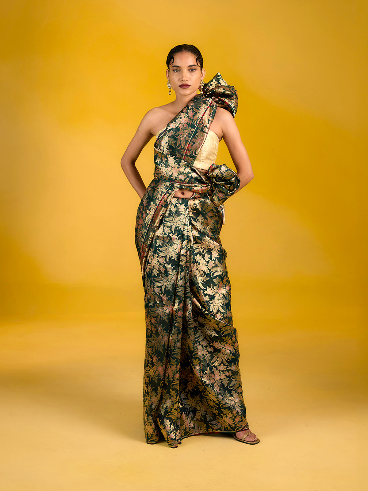 The Ebony Elixir Saree