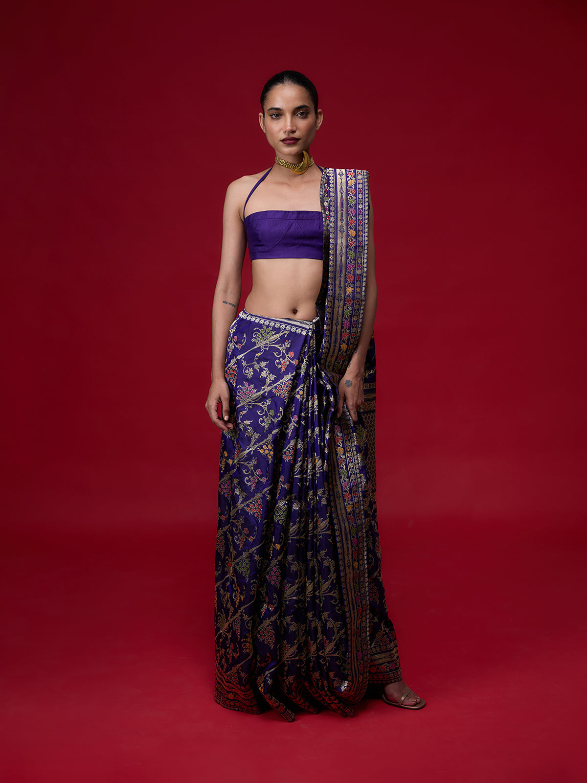 The Purple Eclipse Saree