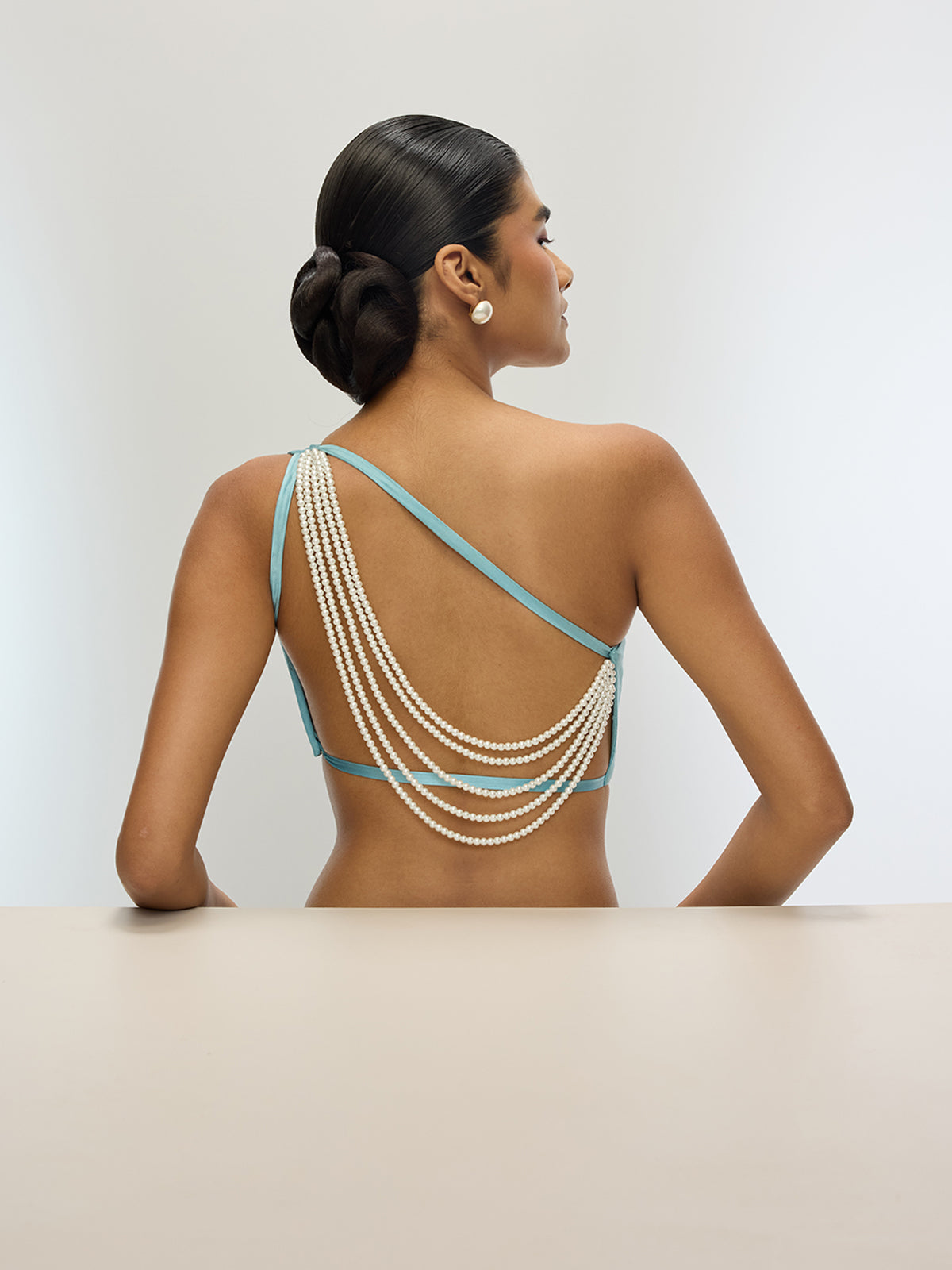 The Twilight Blouse in Ice Blue