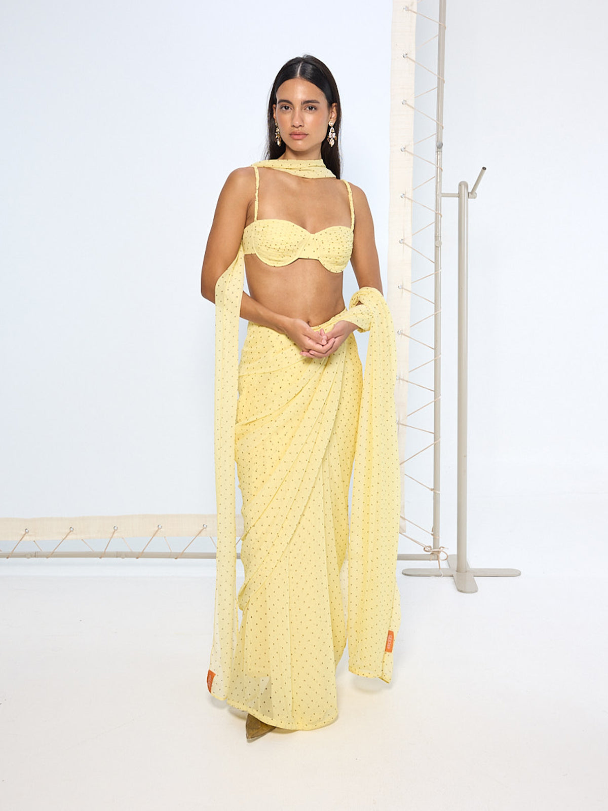 Yellow Dotted Neck-Tie