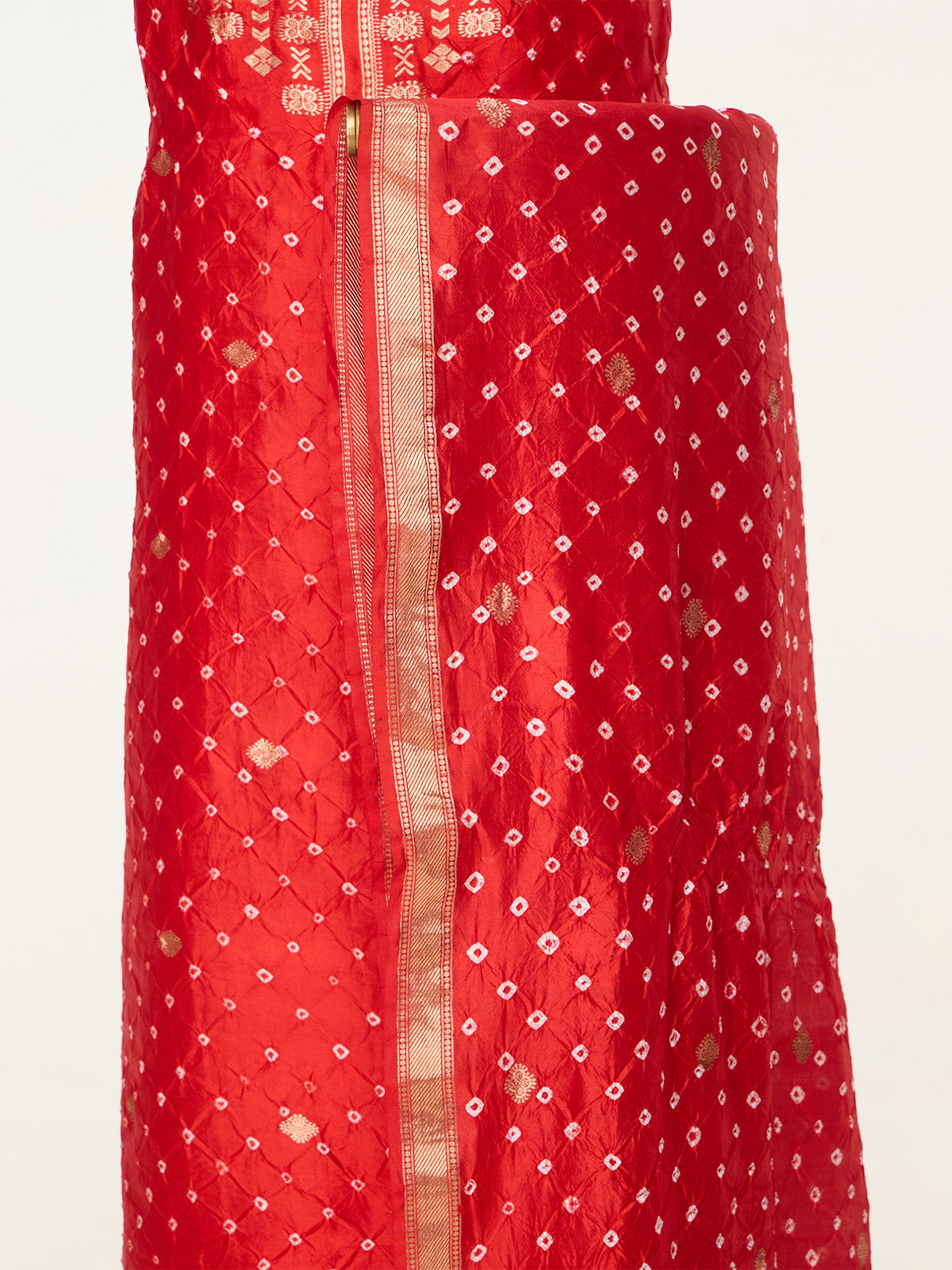 Handwoven Red Banarasi Suit Set