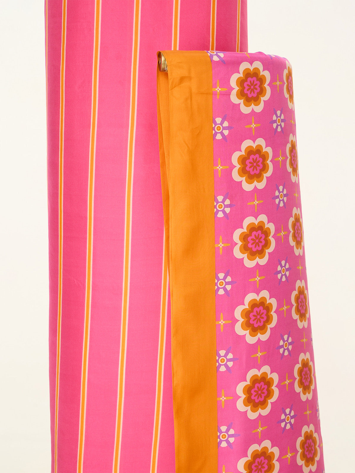 Rose Pink Printed Suit Set