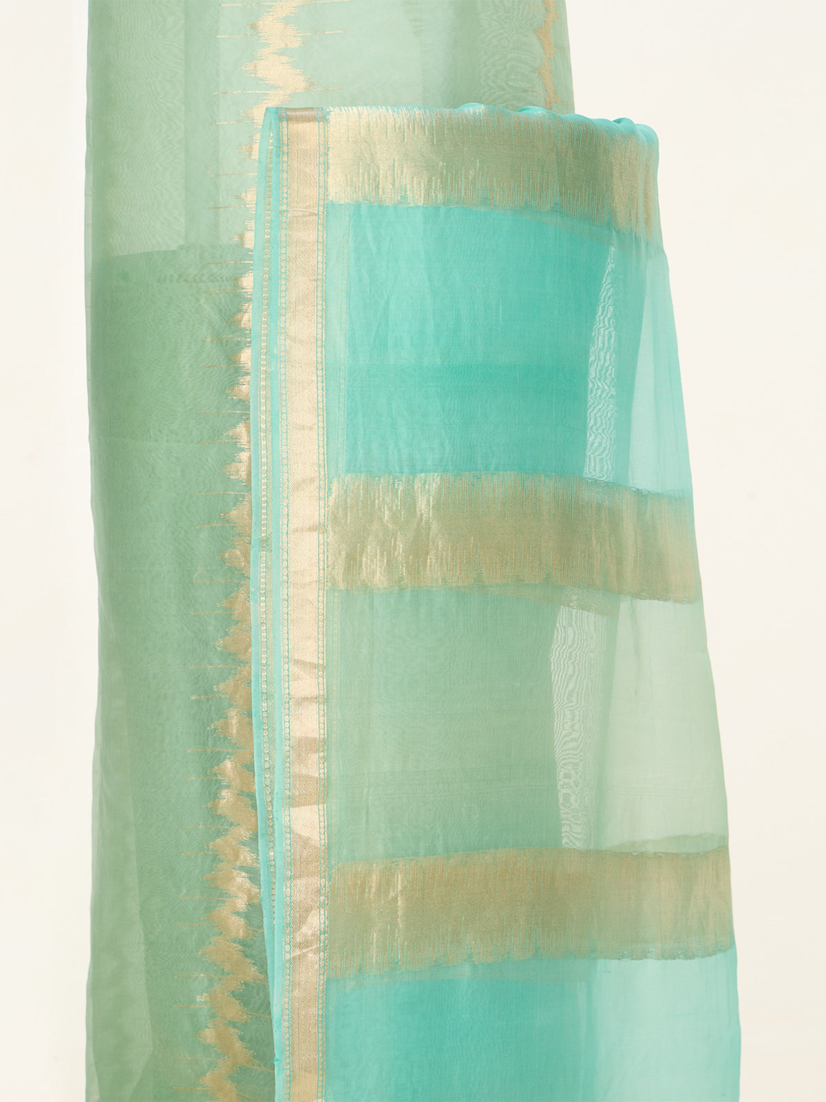 Handwoven Sea Green Banarasi Suit Set