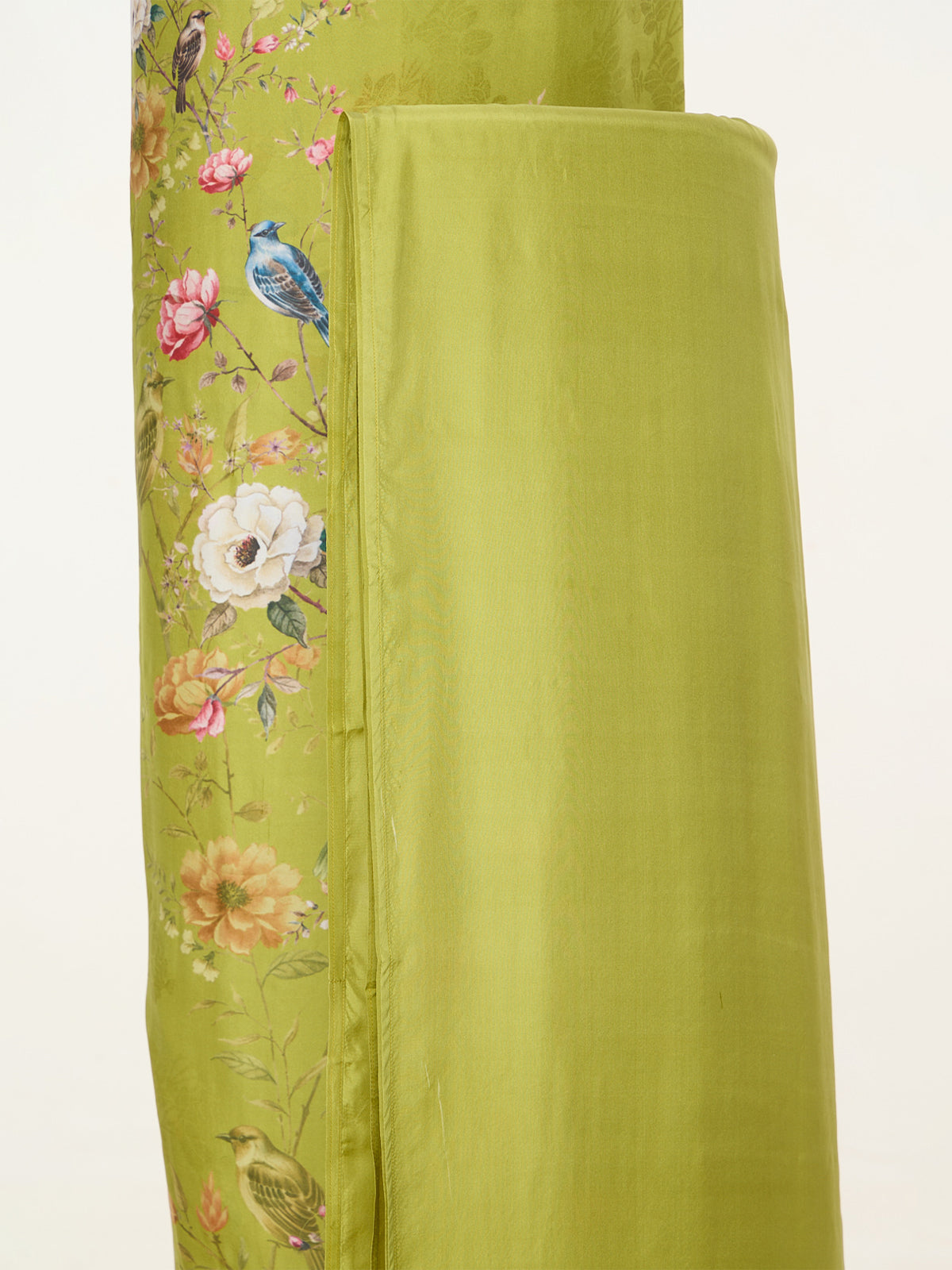 Handwoven Olive Green Banarasi Suit Set