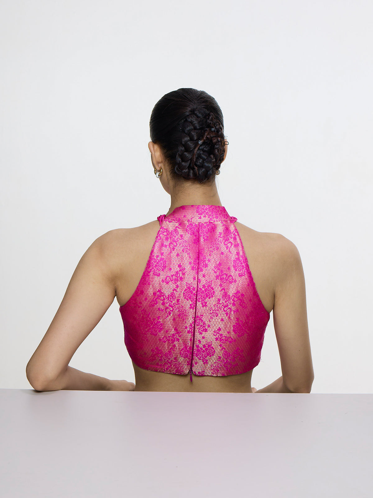 Handwoven Fuchsia Blouse