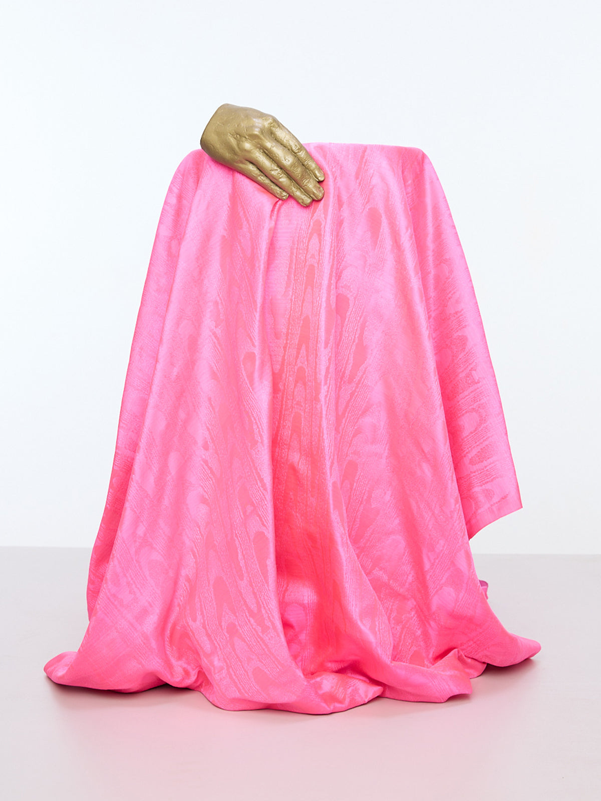 Handwoven Bubblegum Pink Tanchoi Banarasi Fabric