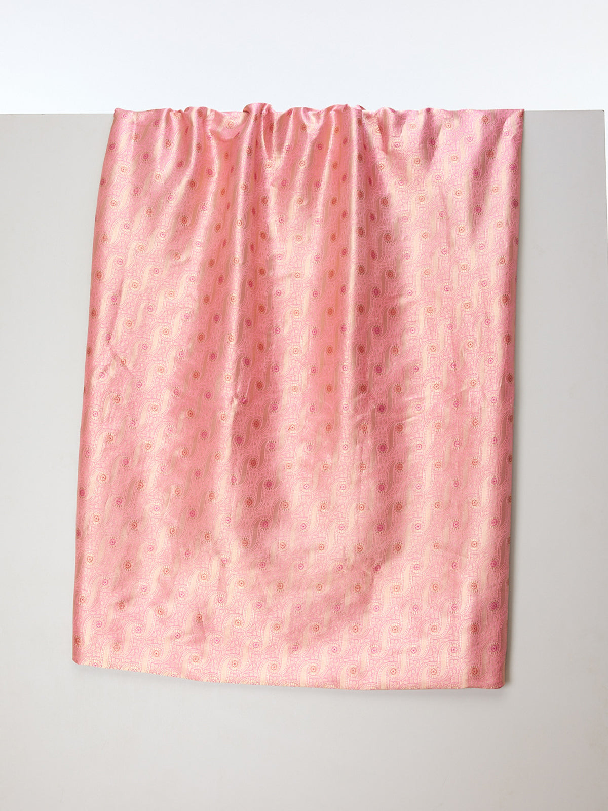 Handwoven Soft Rose Emboss Fabric