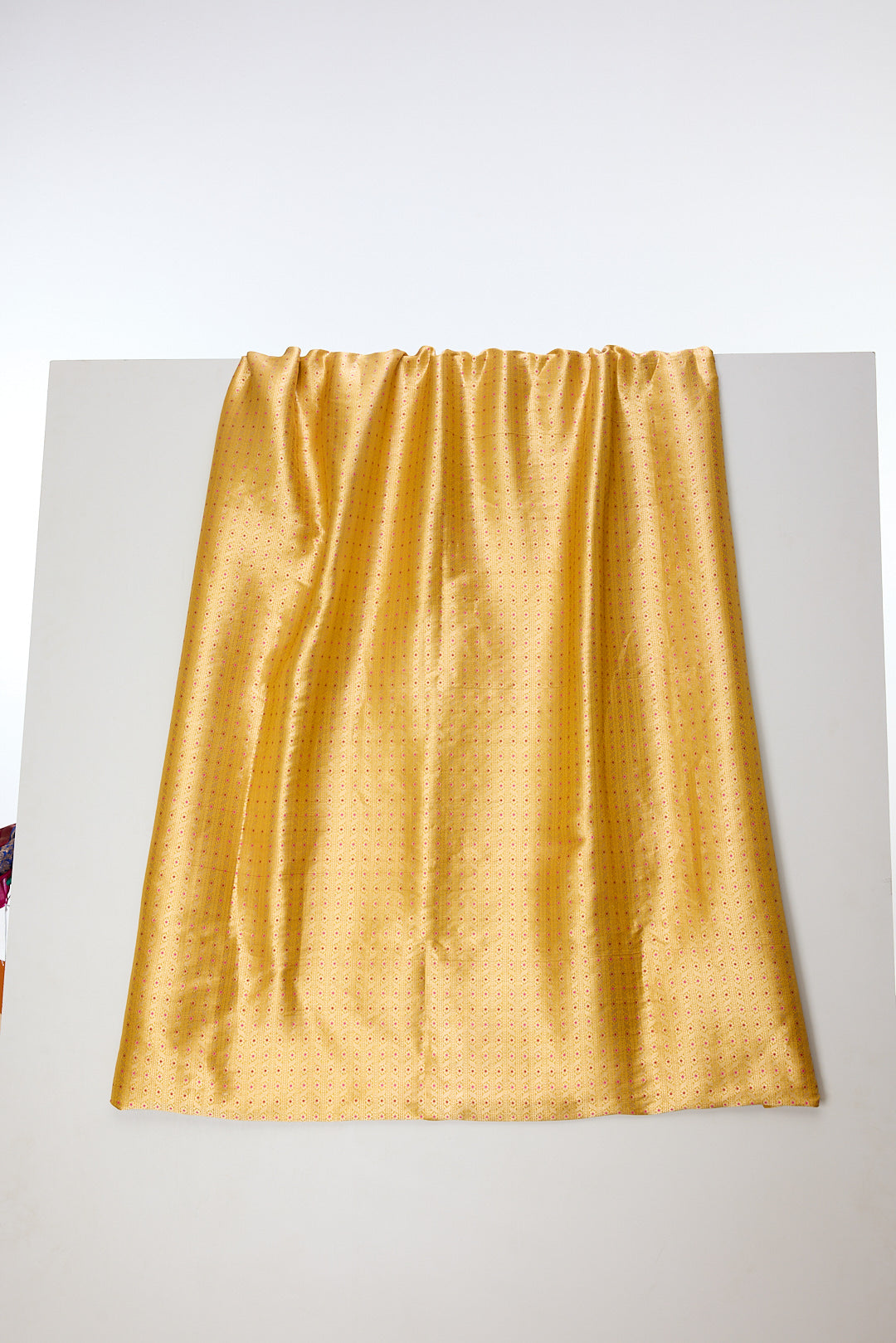 Handwoven Mustard Emboss Fabric