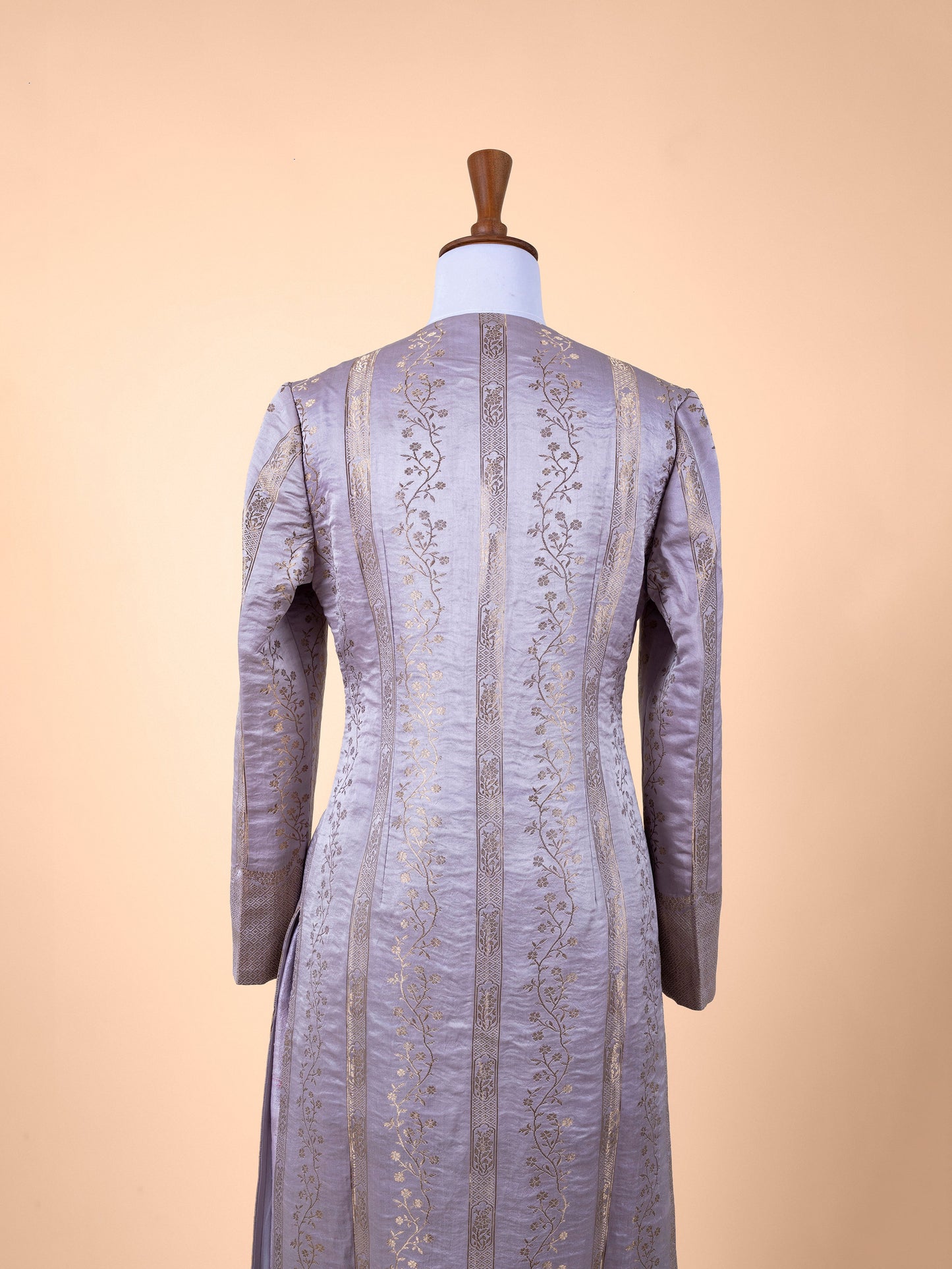 Handwoven Grey Silk Set