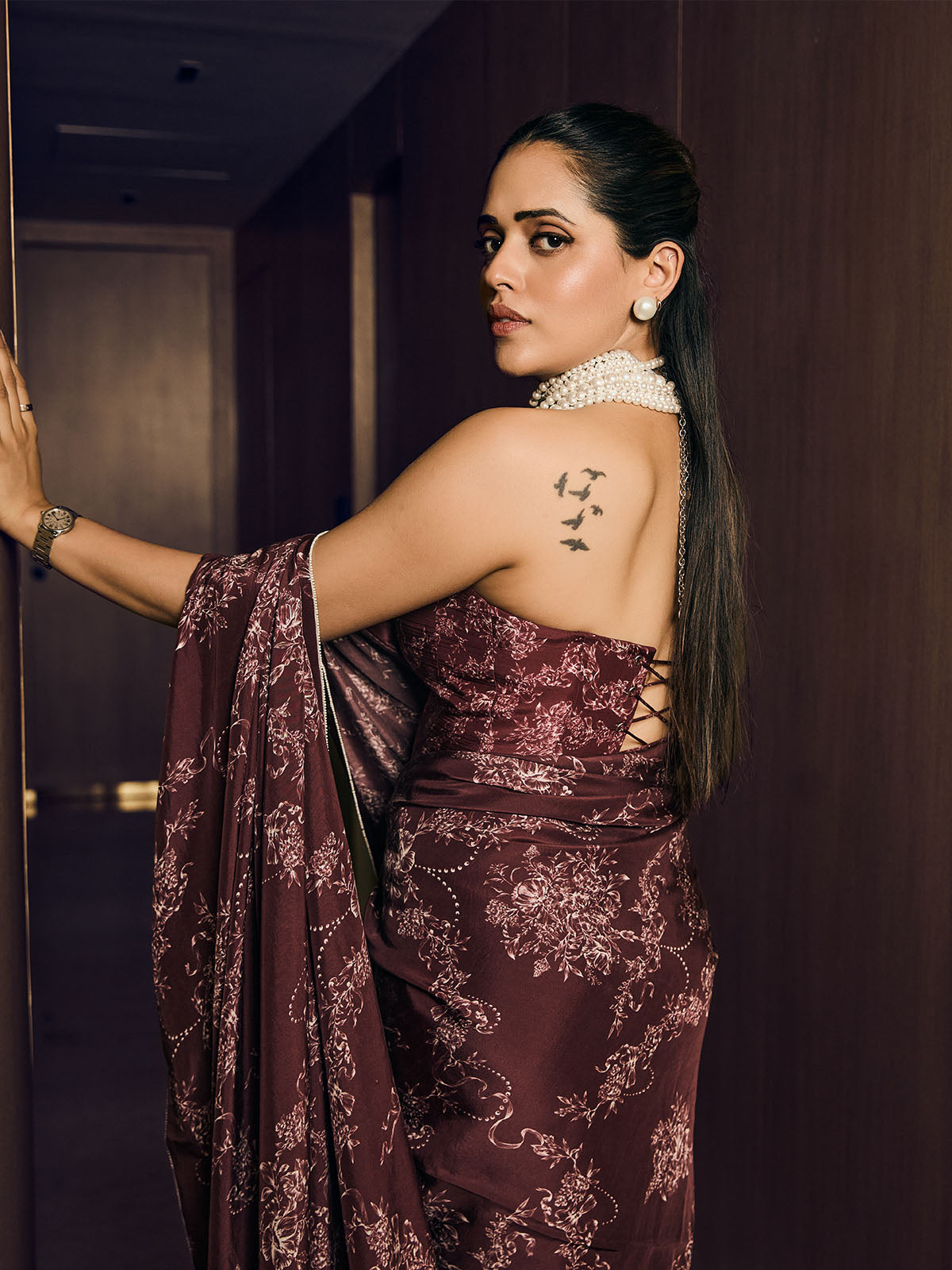 The Ruby Saree In Mulberry