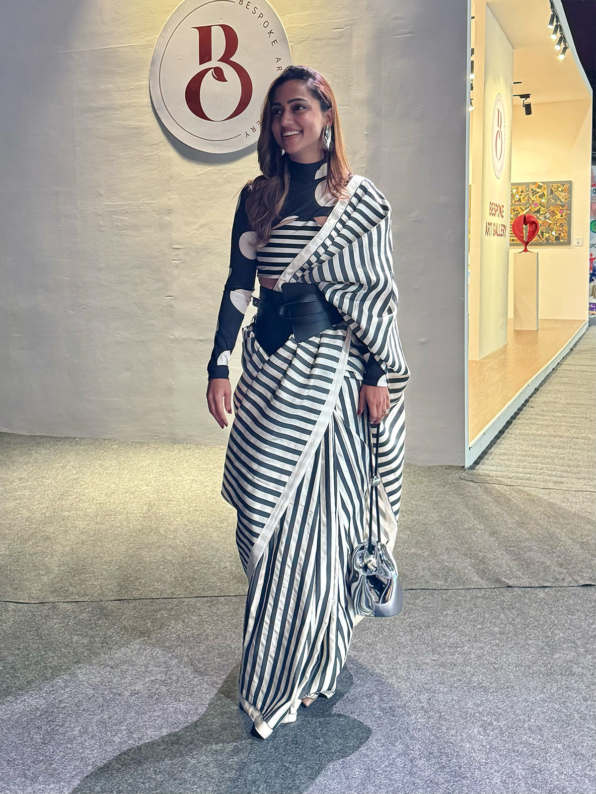 The Candy Cane Saree