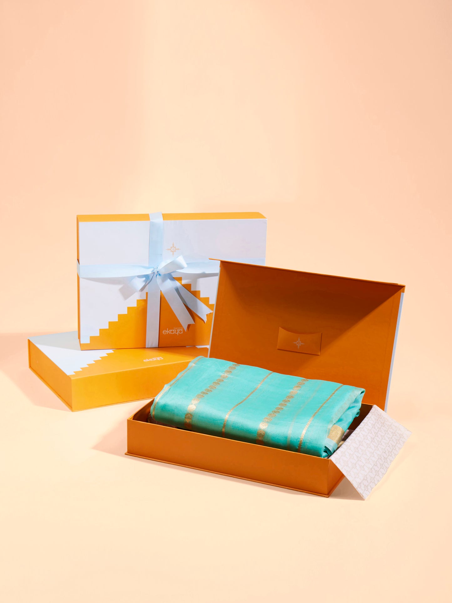 Handwoven Sea Green Organza Saree