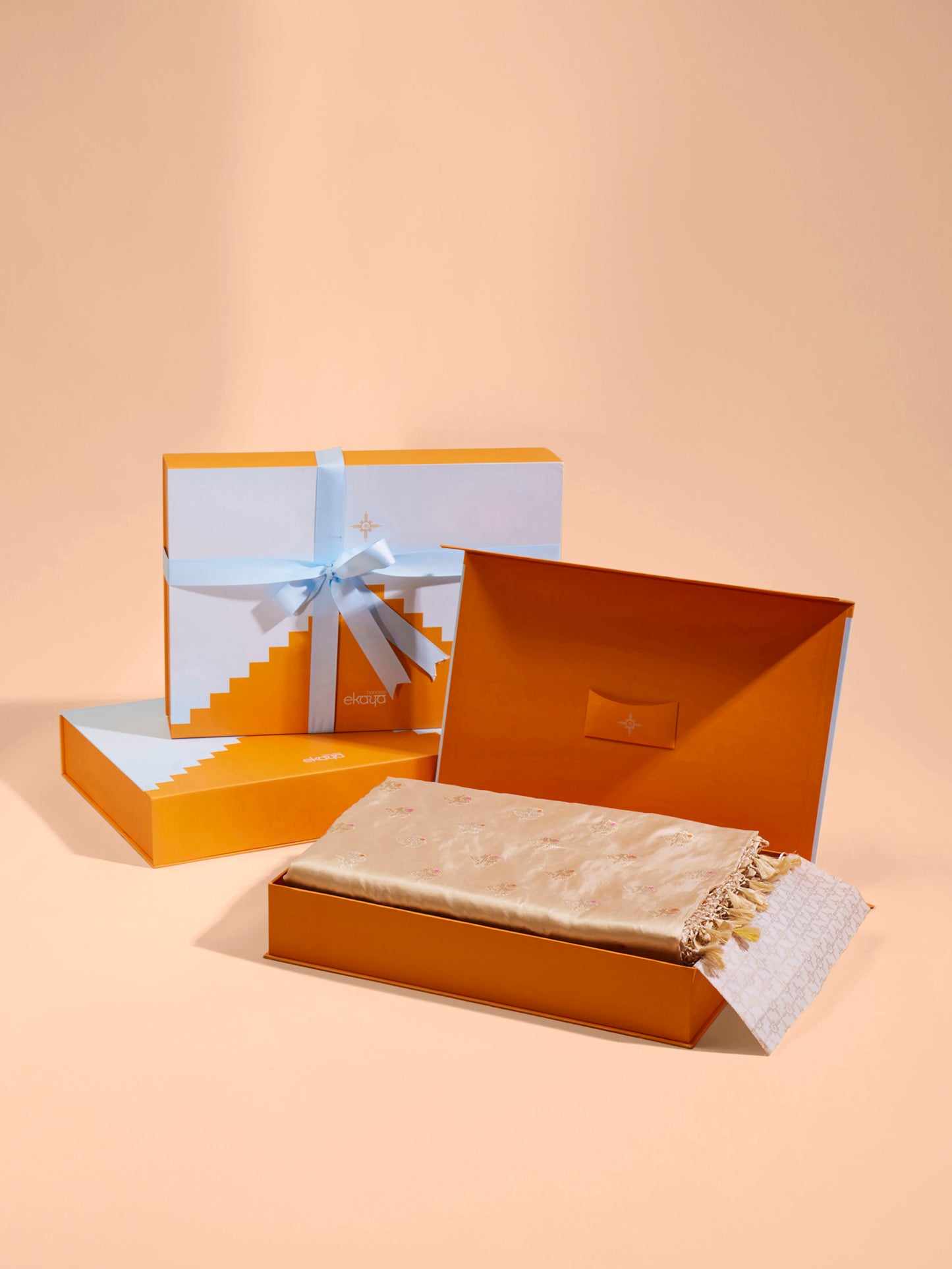 Handwoven Ivory Silk Saree