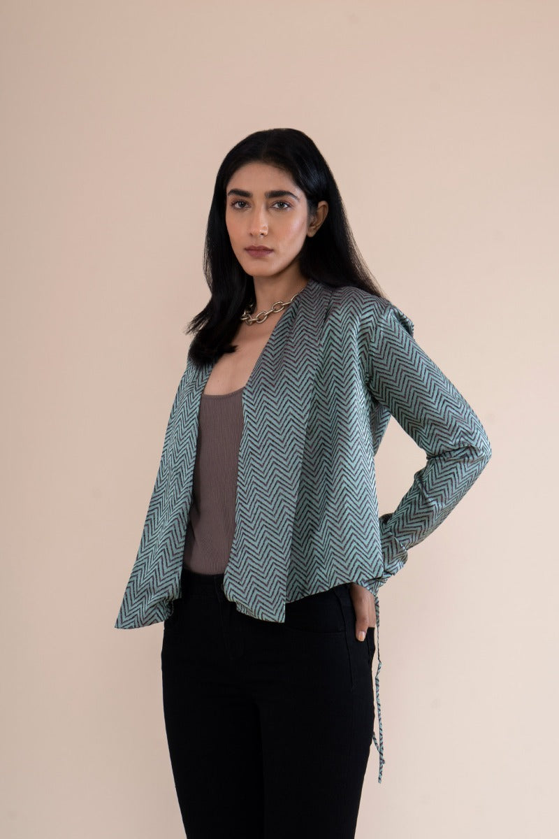 Handwoven Chevron Open Top